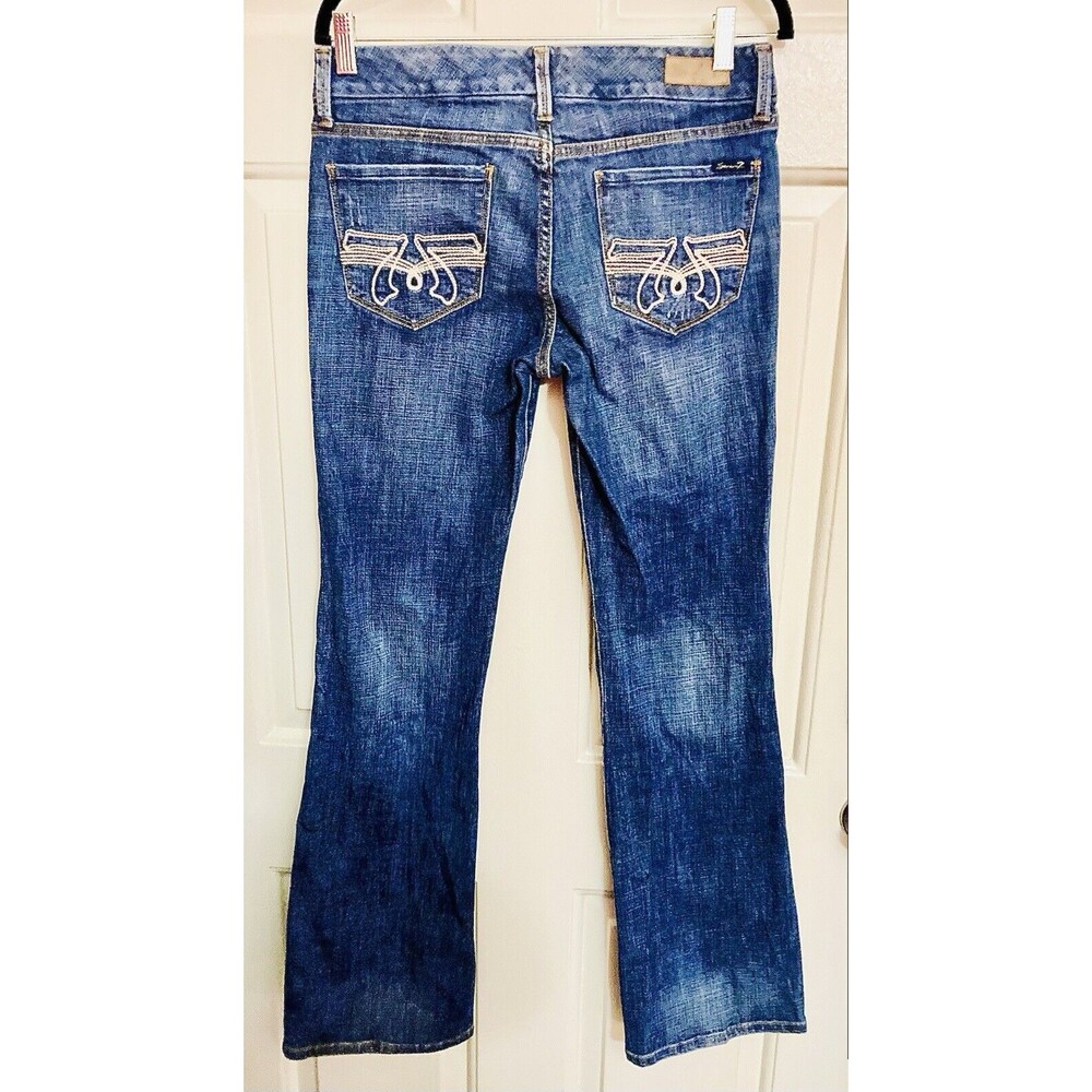 VINTAGE…7 SEVEN 7 JEANS…BOOTCUT PREMIUM BLUE LABLE DENIM…USA 9 EUR 32…NEW